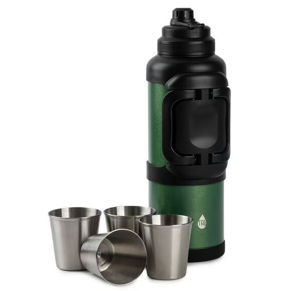 TAL Stainless Steel Zeus 4L 135 fl oz Tumbler Green with 4 12oz Stacking Cups - Picture 1 of 11